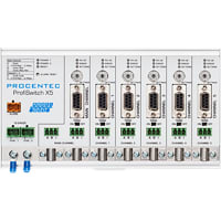 HMS Industrial Networks Procentec ProfiSwitch X5 - PROFIBUS baudrate switch hub