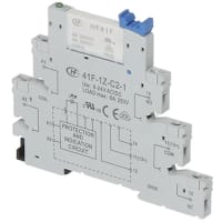 Hongfa Power Relay, Socket & Relay Combo 6A, 24VDC, 1 Form C, HF41F Series