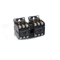 Hongfa Contactor, 40 FLA, 2 poles, 208-240VAC, Metal Plate, Short Cover, Box Lug w/ QC