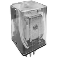 Hongfa Industrial Relay, 24VAC Coil, 10Amp, 2 Form C Contact, N/A, HF10FH Series