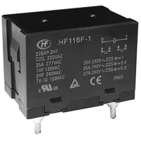 Hongfa Power Relay, 30A, 2 Form A, 48VDC, Flanged, Class B, 3.0mm, HF116F-1 Series