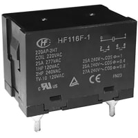 Hongfa Power Relay, 30A, 2 Form A, 12VDC, Flanged, Class B, 3.0mm, HF92F Series