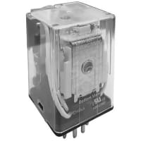 Hongfa Industrial Relay, 24VAC Coil, 10Amp, 2 Form C Contact, N/A, HF10FH Series