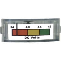 Hoyt Electrical Instrument Works Panel Meter, Volt, E-mech, Analog, Range 0-150VAC, Dim 1.83"Lx2.02"Wx0.75"H, Accy+/-5%