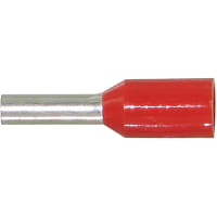 American Electrical, Inc. Ferrule 18 AWG Insulated Wire Ferrule 6 mm 25 mm 3 mm (Min.) Copper Red