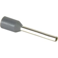 American Electrical, Inc. Ferrule 28-26 AWG Insulated Gray 8 mm 12.5 mm L 2 mm (Min.) Copper