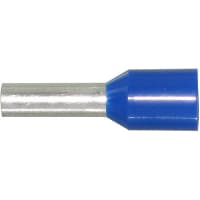 American Electrical, Inc. Ferrule 6 AWG Insulated Wire Ferrule 12mm 23mm 8.8mm (Min.) Copper Blue