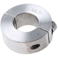 Huco Huco Collar Two Piece Clamp Screw, Bore 20mm, OD 40mm, W 15mm, Stainless Steel