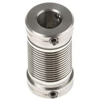 Huco Nickel bellows coupling, 6x6mm bore