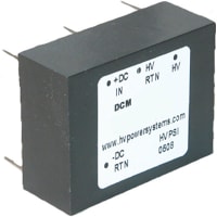 HVCA DC-DC Converter, -4kV, 750uA, 12V In, Encapsulated, PCB Mount, DCM12 Series