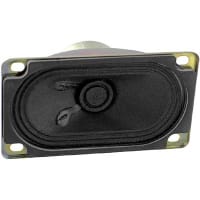 ICC / Intervox Speaker, Oval, 20000 Hz, 83 dB, Paper, 37.5 mm D x 50 mm x 90 mm Dia. (Frame)