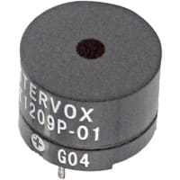 ICC / Intervox Audio Warning Device, Transducer, Electro-Acoustic, Continuous, 1.5VDC Sup, 30mA, 80dB