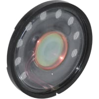 ICC / Intervox Speaker, Round, 7000 Hz, 82 dB, Micro Miniature, Mylar