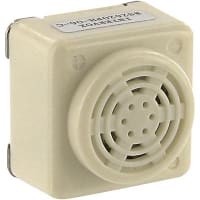 ICC / Intervox Audio Warning Device, Buzzer, Electronic, 6VDC Sup, 30mA, 75dB, 400Hz, 4-Pins