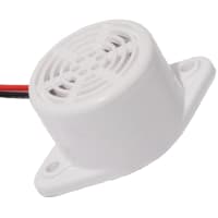 ICC / Intervox Buzzer, DC; 35 mA; 6 VDC; 400 Hz + 50 Hz; -40 to degC; Lead Wire;