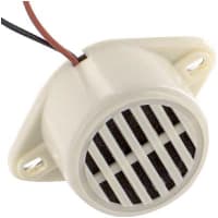 ICC / Intervox Audio Warning Device, Buzzer, Electronic, 12VDC Sup, 35mA, 80dB, 400Hz, 2-Leadwires