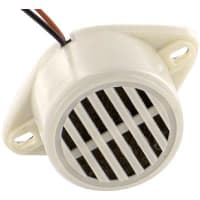 ICC / Intervox Audio Warning Device, Buzzer, Electronic, 24VDC Sup, 35mA, 85dB, 400Hz, 2-Leadwires