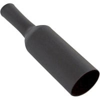 Ico-Rally Heat Shrink Tubing, 1/8 in., 0.020 in., 2:1, -55 to +135 C, Polyolefin, Black