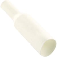 Ico-Rally Heat Shrink Tubing, 3/8 in., 0.025 in., 2:1, -55 to +135 C, Polyolefin, White