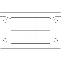 icotek Split Multi Cable Transit Frames, KEL-ER 10/6, Black