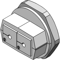 icotek Split Cable Gland, KVT 50-2, Gray