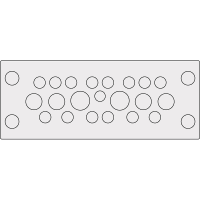 icotek Multi-Membrane Cable Entry Plates, KEL-DPU 24/21 Gray