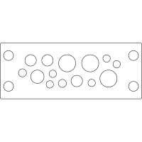 icotek Cable Entry Frames w/Fire Penetration Seals(EN 45545-3), KEL-DPU 24/14-BS Gray