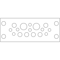 icotek Cable Entry Frames w/Fire Penetration Seals(EN 45545-3), KEL-DPU 24/16-BS Gray