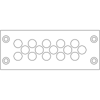 icotek Cable Entry Frames w/Fire Penetration Seals(EN 45545-3), KEL-DPZ 24/15-BS Gray