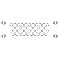 icotek Cable Entry Frames w/Fire Penetration Seals(EN 45545-3), KEL-DPZ 24/42-BS Gray