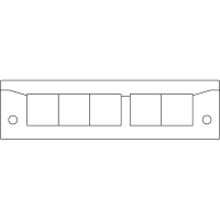 icotek Cable Entry Frames w/Fire Penetration Seals(EN 45545-3), KEL-ER-E5-BS Black