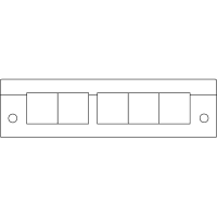 icotek Cable Entry Frames w/Fire Penetration Seals(EN 45545-3), KEL-E5-BS Black