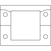 icotek Cable Entry Frames with Fire Penetration Seals (EN 45545-3), KEL-U B1-BS Black