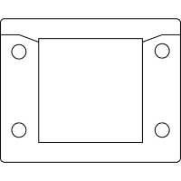 icotek Cable Entry Frames with Fire Penetration Seals (EN 45545-3), KEL-ER B1-BS Black