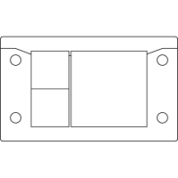 icotek Cable Entry Plates w/Fire Penetration Seals (EN 45545-3), KEL-ER 10/3-BS Black