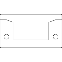 icotek Cable Entry Plates w/Fire Penetration Seals (EN 45545-3), KEL-ER-BS Black