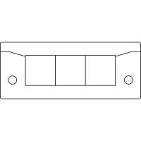 icotek Cable Entry Plates w/Fire Penetration Seals (EN 45545-3), KEL-ER-E3 BS Black