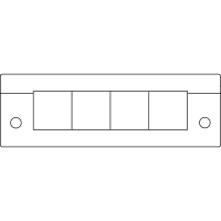 icotek Cable Entry Plates w/Fire Penetration Seals (EN 45545-3), KEL-E4 BS Black