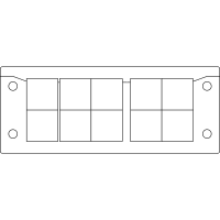 icotek Split EMC Cable Entry Frames, EMC/KEL-U 24/10