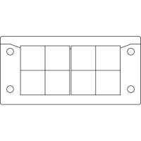 icotek Split EMC Cable Entry Frames, EMC/KEL-U 16/8