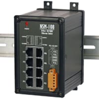 ICP 8 Port 10/100 Mbps Industrial Ethernet Switch Hub, Compact Metal Case