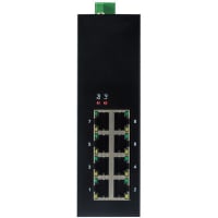 ICP Ethernet Switch, 8 Port, Gigabyte PoE, Unmanaged, 10 to 58 VDC, LSJ Series