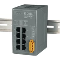 ICP Ethernet Switch, 8 Port, Unmanaged, 10 to 30 VDC, NS-208 Series