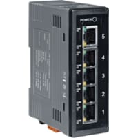 ICP Ethernet Switch, 5 Port, Unmanaged, 10 to 30 VDC, NS-205 Series