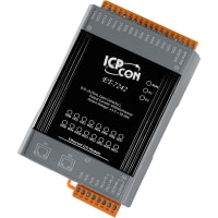 ICP Ethernet I/O Module, Dual Ethernet Ports, 8 Channel Input, 8 Channel Output