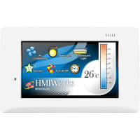 ICP 4.3" Touch HMI device w/RS-485, RS-232 (3-Pin), USB, RTC, Ethernet