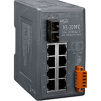 ICP Ethernet Switch, 8 Port, Unmanaged, ST Connection, NS-209 Series