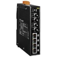 ICP Multi-Mode, ST Connector, 4-Port 10/100 Mbps with 2 Fiber Ports Switch