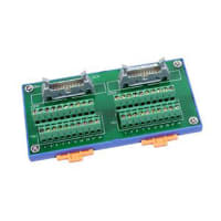 ICP I/O Connector Block with DIN-Rail Mounting and Two 20-Pin Header