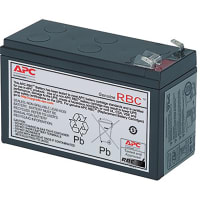 American Power Conversion (APC) Battery, Rechargeable, Rectangular, Lead Acid, 108Ah, Tab Terminal, UPS, RBC Series